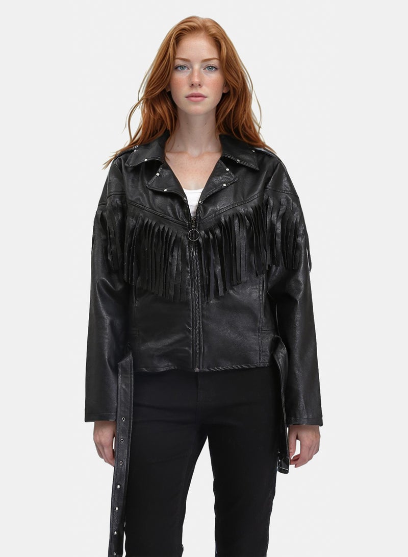 Ravin Women Faux Leather Jacket - Image 1